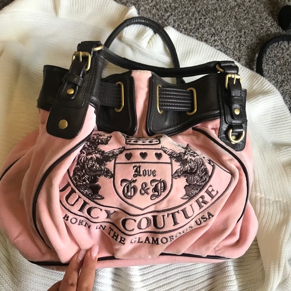 Juicy Couture Handbags - Juicy Couture pink suede purse